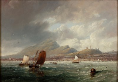 Leith and Edinburgh from the Firth of Forth by John Wilson Carmichael